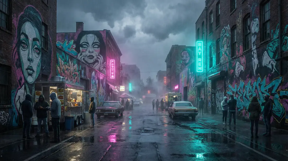 猎奇重口 - 雨夜壁画街